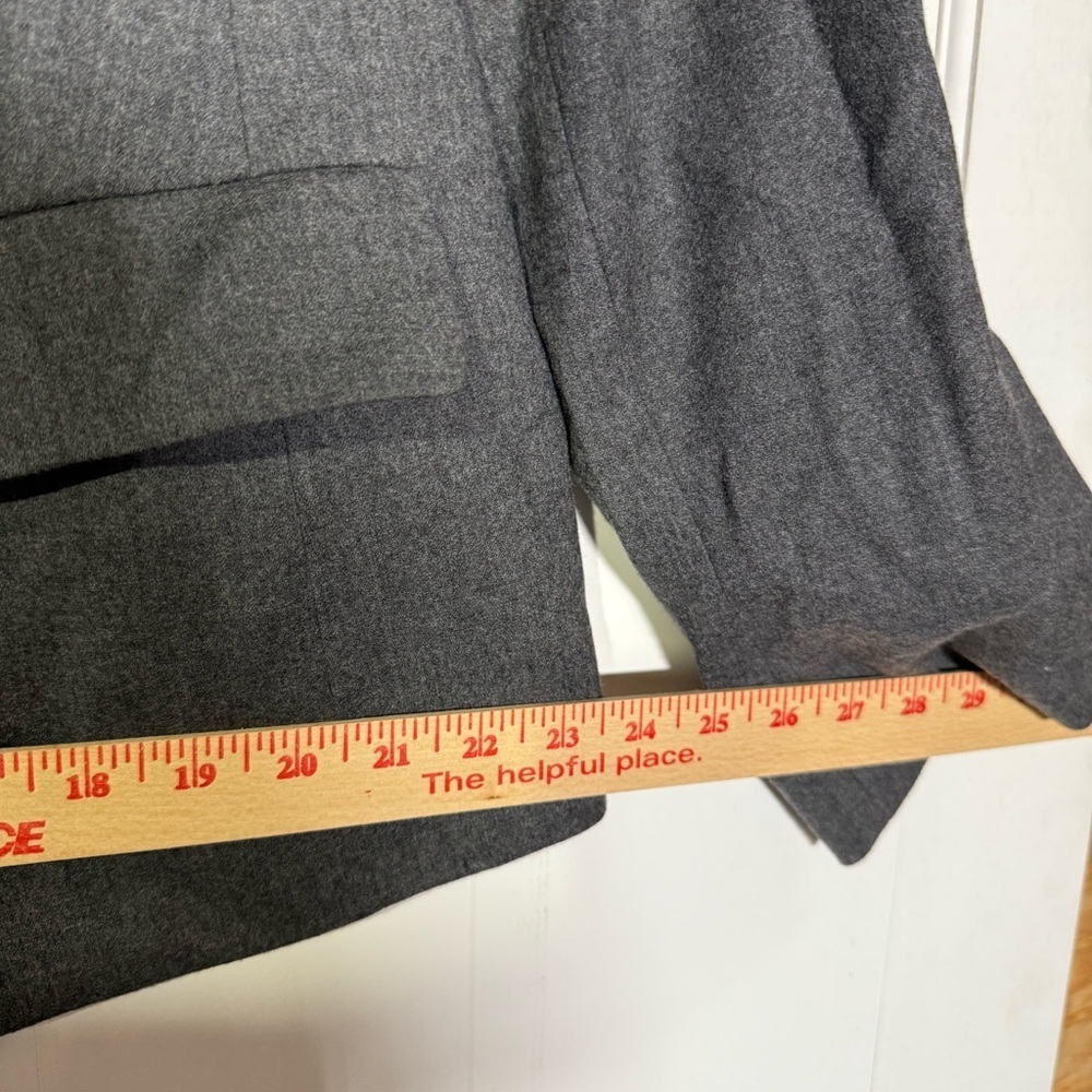 Talbots Gray Blazer Jacket Wool 3-Button Size 18W… - image 6